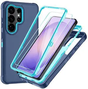 for Samsung Galaxy S26 Ultra Case with HD Screen Protector, 3-Layer Shockproof Military Grade Full Body Protection, Heavy Duty Hybrid Protective Phone Cover (Blue/Glacier Blue) for Samsung Galaxy S26 Ultra Case with HD Screen Protector, 3-Layer Shockproof Military Grade Full Body Protection, Heavy Duty Hybrid Protective Phone Cover (Blue/Glacier Blue)