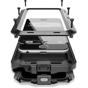 for iPhone 16 Pro Max Metal Case 6.9",Heavy Duty Shockproof Aluminum Alloy Tough Armour Military Phone Case,360 Full Body Protective Cover with Silicone Built-in Screen Protector - Black for iPhone 16 Pro Max Metal Case 6.9",Heavy Duty Shockproof Aluminum Alloy Tough Armour Military Phone Case,360 Full Body Protective Cover with Silicone Built-in Screen Protector - Black