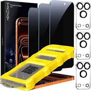 Privacy Screen Protectors for iPhone 17 Pro Max, Tempered Glass, HD Privacy Screen Protectors for iPhone 17 Pro Max, Tempered Glass, HD