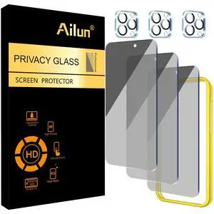Privacy Screen Protector+Camera Lens Protector for iPhone 15 Pro Privacy Screen Protector+Camera Lens Protector for iPhone 15 Pro