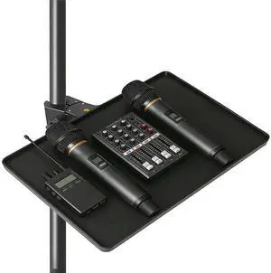 Microphone Stand Tray,Clamp on Shelf for TikTok,Most Mic Stands,10.8"x8.0" Large Tripod Shelf Table,Clip on Tray,Music Stand Accessories,Lash Tray Holder for Salon,Live Streaming,Recording,Concert Microphone Stand Tray,Clamp on Shelf for TikTok,Most Mic Stands,10.8"x8.0" Large Tripod Shelf Table,Clip on Tray,Music Stand Accessories,Lash Tray Holder for Salon,Live Streaming,Recording,Concert