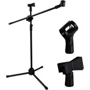 Bullfighter Mic Stand Floor Adjustable Boom Tripod Microphone Stands,Double Mic Stable On Stage for Singing,Portable Heavy Duty Two Mic Clip Holder with Boom Arm for Podcast,Studio,Karaoke,Live Events Bullfighter Mic Stand Floor Adjustable Boom Tripod Microphone Stands,Double Mic Stable On Stage for Singing,Portable Heavy Duty Two Mic Clip Holder with Boom Arm for Podcast,Studio,Karaoke,Live Events