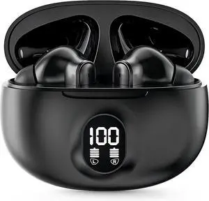 Wireless Earbuds, Bluetooth 5.3 Headphones, Ear Buds, in Ear Earbuds with Noise Cancelling Mic, 45H Playing Time, LED Display, IP7 Waterproof, Earphones for Phone Android/iOS Sports Wireless Earbuds, Bluetooth 5.3 Headphones, Ear Buds, in Ear Earbuds with Noise Cancelling Mic, 45H Playing Time, LED Display, IP7 Waterproof, Earphones for Phone Android/iOS Sports
