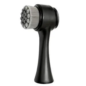 2-in-1 Facial Cleansing Brush, Dual-Sided Exfoliating Face Scrubber with Silicone & Bamboo Charcoal Fiber for Deep Pore Cleaning, Massage, and Daily Skin Care (Black, Boxed) 2-in-1 Facial Cleansing Brush, Dual-Sided Exfoliating Face Scrubber with Silicone & Bamboo Charcoal Fiber for Deep Pore Cleaning, Massage, and Daily Skin Care (Black, Boxed)