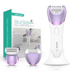 Epilator for Women, Cordless Epilators Hair Removal with 30 Tweezers | 3 in 1 Hair Removal Device for Leg Arm with LED Light, Rechargeable Wet & Dry, Electric Lady Shaver & Trimmer, Purple BM300 Epilator for Women, Cordless Epilators Hair Removal with 30 Tweezers | 3 in 1 Hair Removal Device for Leg Arm with LED Light, Rechargeable Wet & Dry, Electric Lady Shaver & Trimmer, Purple BM300
