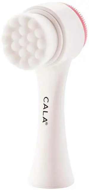 Dual-Action Facial Cleansing Brush (Pink), Superfine Soft Bristles Deep Clean Pores, Removes Oil, Dirt, Long-Wear Makeup + Sunscreen, Water-Resistant for Shower Use Dual-Action Facial Cleansing Brush (Pink), Superfine Soft Bristles Deep Clean Pores, Removes Oil, Dirt, Long-Wear Makeup + Sunscreen, Water-Resistant for Shower Use