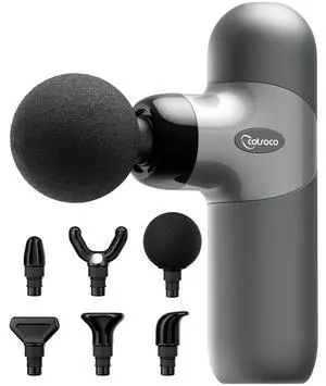 Mini Massage Gun, Deep Tissue Percussion Muscle Massager, Compact Portable Handheld Massager with 6 Heads & 4 Speeds, Quiet for Home, Gym, Office, Travel, Gift for Men and Women Mini Massage Gun, Deep Tissue Percussion Muscle Massager, Compact Portable Handheld Massager with 6 Heads & 4 Speeds, Quiet for Home, Gym, Office, Travel, Gift for Men and Women
