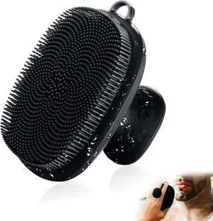 Face Scrubber, Silicone Face Scrubber for Men Facial Cleansing Brush Silicone Face Wash Brush Manual Waterproof Cleansing Skin Care Face Brushes for Exfoliating- Black Face Scrubber, Silicone Face Scrubber for Men Facial Cleansing Brush Silicone Face Wash Brush Manual Waterproof Cleansing Skin Care Face Brushes for Exfoliating- Black