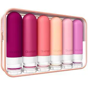 Travel Bottles for Toiletries 6 Pack, Original Patented Leakproof 3 oz Tsa Approved Travel Size Container, BPA Free Silicone Shampoo and Conditioner Bottle, Cruise Camping Essentials, Rose Travel Bottles for Toiletries 6 Pack, Original Patented Leakproof 3 oz Tsa Approved Travel Size Container, BPA Free Silicone Shampoo and Conditioner Bottle, Cruise Camping Essentials, Rose