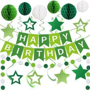 Happy Birthday Banner Party Decorations for Boys Girls Mens Women | Happy Birthday Decorations with Banner Honeycomb Balls,Dots Garland,Hanging Swirl Streamers Happy Birthday Banner Party Decorations for Boys Girls Mens Women | Happy Birthday Decorations with Banner Honeycomb Balls,Dots Garland,Hanging Swirl Streamers