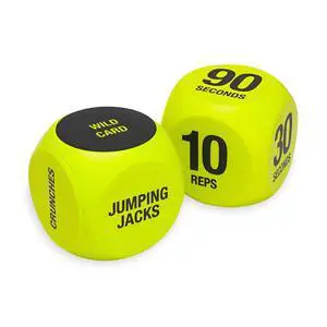 Exercise Dice, Group Fitness Game, 6-Sided with Carry Bag | Exercise Dice Game for Kids | 6 Moves: Push-Ups, Squats, Lunges & More | Classroom, Gym & Home Activity Exercise Dice, Group Fitness Game, 6-Sided with Carry Bag | Exercise Dice Game for Kids | 6 Moves: Push-Ups, Squats, Lunges & More | Classroom, Gym & Home Activity