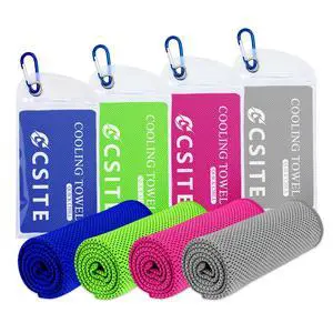 4 Pack Cooling Towels (47"x12") for Neck and Face, Ice Towel for Hot Weather, Soft Breathable Chilly Gym Towels, Microfiber Towel for Work Out, Yoga, Running, Camping & More Activities 4 Pack Cooling Towels (47"x12") for Neck and Face, Ice Towel for Hot Weather, Soft Breathable Chilly Gym Towels, Microfiber Towel for Work Out, Yoga, Running, Camping & More Activities