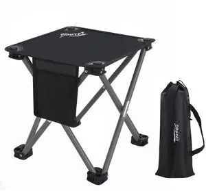 Camping Stool,Portable Folding Compact Lightweight Stool Seat for Camping Fishing Hiking Gardening Outdoor Walking Backpacking Travelling and Beach with Carry Bag (Black) Camping Stool,Portable Folding Compact Lightweight Stool Seat for Camping Fishing Hiking Gardening Outdoor Walking Backpacking Travelling and Beach with Carry Bag (Black)