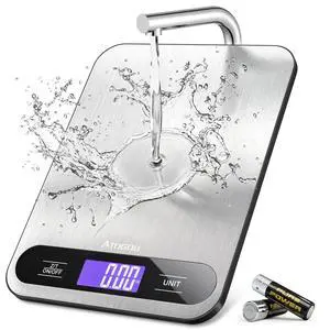 Food Scale -33lb Digital Kitchen Scale for Food Ounces Grams | Full View LCD Display, Durable Stainless Steel Surface, for Cooking, Baking, Meal Prep Black Food Scale -33lb Digital Kitchen Scale for Food Ounces Grams | Full View LCD Display, Durable Stainless Steel Surface, for Cooking, Baking, Meal Prep Black