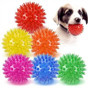 6 Pack Squeaky Spiky Dog Balls, Puppy Chew Toys for Teething, Small | Food-grade TPR Rubber Durable, Interactive Fetch Floating Dog Pool Ball Toy for Chewers for Small Medium 6 Pack Squeaky Spiky Dog Balls, Puppy Chew Toys for Teething, Small | Food-grade TPR Rubber Durable, Interactive Fetch Floating Dog Pool Ball Toy for Chewers for Small Medium