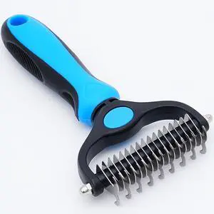 Dog Grooming Rake, Dog Brush for Shedding for Dogs and Cats | Deshedding and dematting, lifts undercoat fur and mats, ideal for longhaired dogs and cats for home grooming Dog Grooming Rake, Dog Brush for Shedding for Dogs and Cats | Deshedding and dematting, lifts undercoat fur and mats, ideal for longhaired dogs and cats for home grooming