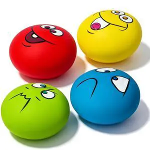 Squeaky Dog Toys for Small Dogs, Mini Breeds, 2.2" Flat Latex Ball | 2.2"*2.2"*1.3", Flat Squeak Dog Balls 4pcs, Small Puppy Toy with Squeaker, Soft Rubber Dog Squeaky Toys for Indoor, Outdoor Squeaky Dog Toys for Small Dogs, Mini Breeds, 2.2" Flat Latex Ball | 2.2"*2.2"*1.3", Flat Squeak Dog Balls 4pcs, Small Puppy Toy with Squeaker, Soft Rubber Dog Squeaky Toys for Indoor, Outdoor