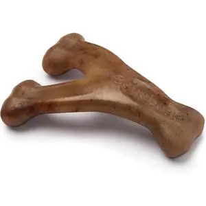 Wishbone Dog Chew Toy for Aggressive Chewers, Real Bacon, Tiny | Durable, Super Chewer, Made in USA, Dog Bones, Long-Lasting, A Size for Every Dog, Keeps Them Busy Wishbone Dog Chew Toy for Aggressive Chewers, Real Bacon, Tiny | Durable, Super Chewer, Made in USA, Dog Bones, Long-Lasting, A Size for Every Dog, Keeps Them Busy