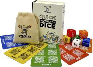 Quick Sweat Fitness Dice. Bodyweight Exercise Workout Game. | Designed by a Military Fitness Expert. Video Instructions Included. No Equipment Needed. Burn Fat Build Muscle. Quick Sweat Fitness Dice. Bodyweight Exercise Workout Game. | Designed by a Military Fitness Expert. Video Instructions Included. No Equipment Needed. Burn Fat Build Muscle.