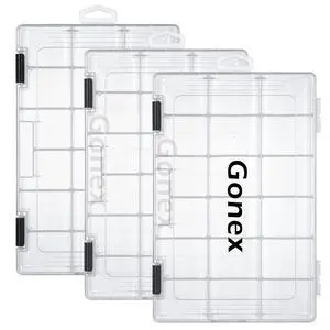 3600 Fishing Tackle Trays Lure Box with Adjustable Dividers, 3 Packs | Clear PP Material, Adjustable Compartments, Fits Standard Tackle Box , For Fishing Lures Hooks Beads Accessories Storage 3600 Fishing Tackle Trays Lure Box with Adjustable Dividers, 3 Packs | Clear PP Material, Adjustable Compartments, Fits Standard Tackle Box , For Fishing Lures Hooks Beads Accessories Storage