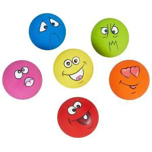 Dog Toy Squeaky Dog Toys Funny Face Chewing Latex Rubber Soft Fetch Play Interactive Dog Balls for Puppy Small Medium Pet Dog (6PCS) Dog Toy Squeaky Dog Toys Funny Face Chewing Latex Rubber Soft Fetch Play Interactive Dog Balls for Puppy Small Medium Pet Dog (6PCS)
