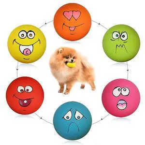 Smile Face Dog Squeaky Toys Soft Latex Squeak Balls for Puppy Small Pet Dogs 6 Pcs/Set Smile Face Dog Squeaky Toys Soft Latex Squeak Balls for Puppy Small Pet Dogs 6 Pcs/Set