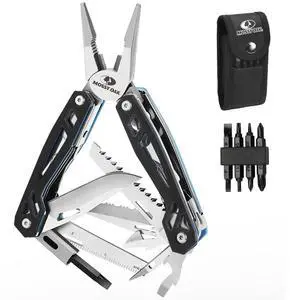 Multitool, 21-in-1 Stainless Steel Pocket Knife with G10 Handle, Screwdriver Sleeve, Self-locking Pliers with Sheath-Perfect for Outdoor, Survival, Camping, Hiking, Simple Repair Multitool, 21-in-1 Stainless Steel Pocket Knife with G10 Handle, Screwdriver Sleeve, Self-locking Pliers with Sheath-Perfect for Outdoor, Survival, Camping, Hiking, Simple Repair