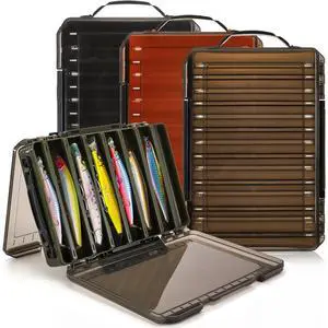3 Pack Double Sided Fishing Lure Boxes, 14 Compartments Fishing Tackle Organizer with 2 Buckle, Plastic Clear Storage Case, Visible Hard Bait Container for Jewelry Beads Earring Hook(3 Color) 3 Pack Double Sided Fishing Lure Boxes, 14 Compartments Fishing Tackle Organizer with 2 Buckle, Plastic Clear Storage Case, Visible Hard Bait Container for Jewelry Beads Earring Hook(3 Color)