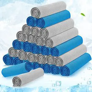 30 Packs Cooling Towels Bulk Cooling Towels for Neck and Face Gym Workout Cooling Neck Rags for Sports Yoga Soft Microfiber Breathable Sweat Rags for Hiking Running Fitness 30 Packs Cooling Towels Bulk Cooling Towels for Neck and Face Gym Workout Cooling Neck Rags for Sports Yoga Soft Microfiber Breathable Sweat Rags for Hiking Running Fitness