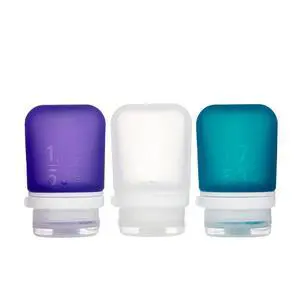 GoToob+ 3-Pack, Small (1.7 fl oz), Clear/Purple/Teal | Refillable & Leak-Proof Silicone Travel Size Bottles with Locking Cap for Toiletries, Camping & TSA Carry-On GoToob+ 3-Pack, Small (1.7 fl oz), Clear/Purple/Teal | Refillable & Leak-Proof Silicone Travel Size Bottles with Locking Cap for Toiletries, Camping & TSA Carry-On