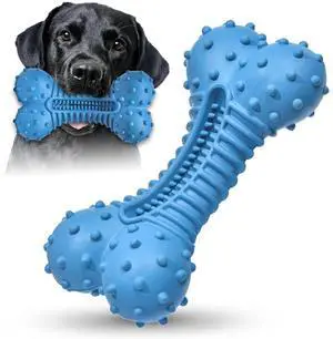 Dog toys for Aggressive Chewers Rubber- This Large, Tough and Heavy Bone with Natural Bacon Flavor are Excellent Dog Chew Toys for Large Dogs to Care Their Teeth Dental, Relief Boredom, Blue Dog toys for Aggressive Chewers Rubber- This Large, Tough and Heavy Bone with Natural Bacon Flavor are Excellent Dog Chew Toys for Large Dogs to Care Their Teeth Dental, Relief Boredom, Blue