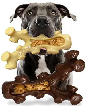 2 Pack Dog Chew Toys for Aggressive Chewers,Boredom and Stimulating Best Dog Toys for Medium/Large Breed,Tough Almost Indestructible Dog Bones for Teeth Cleaning and Training 2 Pack Dog Chew Toys for Aggressive Chewers,Boredom and Stimulating Best Dog Toys for Medium/Large Breed,Tough Almost Indestructible Dog Bones for Teeth Cleaning and Training