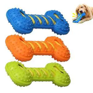 Dog Chew Bone Toy, Interactive Chew Toy for Dental Fun, Dog Squeaky Toys for Aggressive Chewers,Small,Medium, Large Dogs Dog Chew Bone Toy, Interactive Chew Toy for Dental Fun, Dog Squeaky Toys for Aggressive Chewers,Small,Medium, Large Dogs