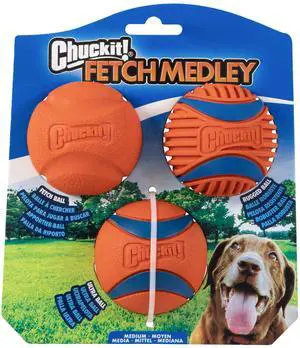 Ultra and Rugged Dog Balls, High-Bounce Fetch, Medium, Set of 3 | This Set of 3 Interactive Fetch Balls Offers High-Bounce, Durable Play for Medium-Sized Dogs Who Love a Good Chase Ultra and Rugged Dog Balls, High-Bounce Fetch, Medium, Set of 3 | This Set of 3 Interactive Fetch Balls Offers High-Bounce, Durable Play for Medium-Sized Dogs Who Love a Good Chase