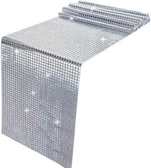 13 x 72 Inches Glitter Disco Party Table Runner Mirror Silver Runner Retro 70s 80s Theme Disco Ball Table Decorations Birthday Bachelorette Dance Party Supplies 13 x 72 Inches Glitter Disco Party Table Runner Mirror Silver Runner Retro 70s 80s Theme Disco Ball Table Decorations Birthday Bachelorette Dance Party Supplies