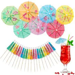 Drink Umbrellas Cocktail Umbrellas - 50PCS Mini Paper Umbrellas | Umbrella Toothpicks for Cocktails, Colorful Cupcake Toppers, Decorations for Hawaiian Tropical Luau Party, Summer Pool Party Drink Umbrellas Cocktail Umbrellas - 50PCS Mini Paper Umbrellas | Umbrella Toothpicks for Cocktails, Colorful Cupcake Toppers, Decorations for Hawaiian Tropical Luau Party, Summer Pool Party