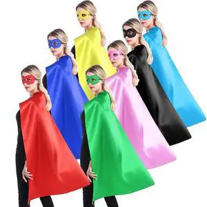 Superhero Capes and Masks for Teenagers and Adult Bulk Pack - Superhero Party Costumes for Team Spirit Building Superhero Capes and Masks for Teenagers and Adult Bulk Pack - Superhero Party Costumes for Team Spirit Building