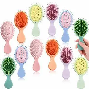 12 Pack Mini Hair Brush Bulk, Travel Hair Brush for All Hair Types | Small Detangling Brush for Wet or Dry Hair, Multicolor, Bachelorette Party Favors, Bridesmaid Gifts, Sleepover & Spa Supplies 12 Pack Mini Hair Brush Bulk, Travel Hair Brush for All Hair Types | Small Detangling Brush for Wet or Dry Hair, Multicolor, Bachelorette Party Favors, Bridesmaid Gifts, Sleepover & Spa Supplies