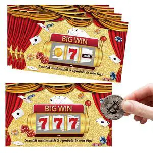 50PCS Casino Themed Scratch Off Cards Vegas Theme Party Game Set, Fun Party Games for Group, Casino Night Party Decorations, Birthday Holiday Gaming Night Supplies 50PCS Casino Themed Scratch Off Cards Vegas Theme Party Game Set, Fun Party Games for Group, Casino Night Party Decorations, Birthday Holiday Gaming Night Supplies