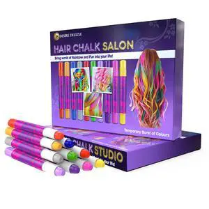 Girls Gifts Hair Chalk - 10 Temporary Washable Color Pens for Kids, Teenage, Make Up & Dress Up Colourful Styles Set Toy for Christmas, Birthday, Halloween Accessories, Party Activities Girls Gifts Hair Chalk - 10 Temporary Washable Color Pens for Kids, Teenage, Make Up & Dress Up Colourful Styles Set Toy for Christmas, Birthday, Halloween Accessories, Party Activities