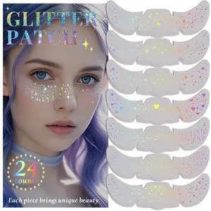 24pcs Glitter Freckles Makeup Patches-Holographic-Face Glitter Speckles | Sparkle Speckles Patches for Women, Cute Sparkling Fake Freckles, Glitter Freckles Face Tattoo, Musical Festival Accessories 24pcs Glitter Freckles Makeup Patches-Holographic-Face Glitter Speckles | Sparkle Speckles Patches for Women, Cute Sparkling Fake Freckles, Glitter Freckles Face Tattoo, Musical Festival Accessories