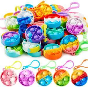 Round Pop Fidget Keychain 30 Pack Pop Fidget Toys Bulk Party Favors for Kids 4-8,8-12 Years, Birthday Goodie Bags Stuffers Back to School Gifts for Students Classroom Prizes Sensory Toys Round Pop Fidget Keychain 30 Pack Pop Fidget Toys Bulk Party Favors for Kids 4-8,8-12 Years, Birthday Goodie Bags Stuffers Back to School Gifts for Students Classroom Prizes Sensory Toys