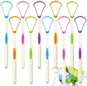 Tongue Scraper Cleaner 100% BPA Free Tongue Scrapers for Adults, Kids, Healthy Oral Care, Easy to Use, Help Fight Bad Breath Tongue Scraper Cleaner 100% BPA Free Tongue Scrapers for Adults, Kids, Healthy Oral Care, Easy to Use, Help Fight Bad Breath
