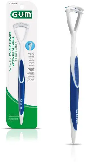 Tongue Cleaner with Tongue Scraper, 1 Count (Pack of 1) | Dual-Action Soft-Bristled Tongue Brush with Tongue Scraper for Better Oral Hygiene & Bad Breath Control Tongue Cleaner with Tongue Scraper, 1 Count (Pack of 1) | Dual-Action Soft-Bristled Tongue Brush with Tongue Scraper for Better Oral Hygiene & Bad Breath Control