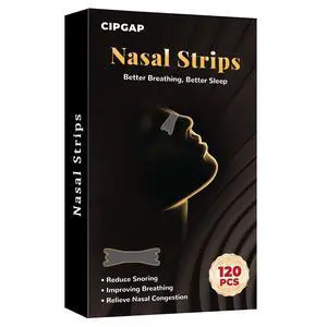120Pcs Nasal Strips for Snoring, Extra Strength Nose Strips Breathing, Nose Tape for Sports and Sleep, Anti Snoring Strips Help Stop Snoring and Nasal Congestion Relief (Black, Standard) 120Pcs Nasal Strips for Snoring, Extra Strength Nose Strips Breathing, Nose Tape for Sports and Sleep, Anti Snoring Strips Help Stop Snoring and Nasal Congestion Relief (Black, Standard)