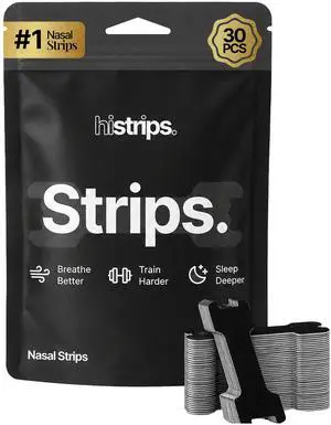 High Performance Nasal Strips, Sweat-Proof, Black, 30 Count | Easier Breathing, Less Snoring, Designed for Athletes, Sweat-Proof Adhesive Matrix, Reinforced Lift Band, Support Airflow High Performance Nasal Strips, Sweat-Proof, Black, 30 Count | Easier Breathing, Less Snoring, Designed for Athletes, Sweat-Proof Adhesive Matrix, Reinforced Lift Band, Support Airflow