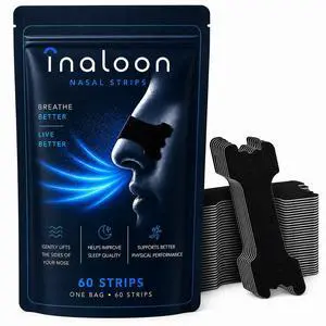 Nasal Strips for Breathing, 60 Count Nose Strips for Better Airflow, Strong Stay-Put Adhesive, Comfortable Nasal Support for Sleeping, Snoring, Sports, Running, Workout, Universal Fit Nasal Strips for Breathing, 60 Count Nose Strips for Better Airflow, Strong Stay-Put Adhesive, Comfortable Nasal Support for Sleeping, Snoring, Sports, Running, Workout, Universal Fit