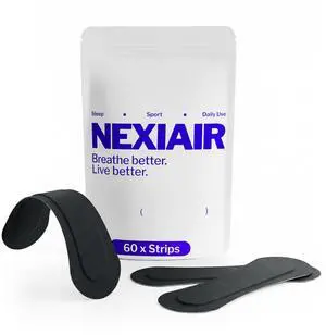 Black Nasal Strips for Men & Women (60 Count) | Nose Strips for Breathing, Snoring & Sleeping, Drug-Free Airflow Support, Sweat-Proof Adhesive, Universal Fit, Skin-Friendly Black Nasal Strips for Men & Women (60 Count) | Nose Strips for Breathing, Snoring & Sleeping, Drug-Free Airflow Support, Sweat-Proof Adhesive, Universal Fit, Skin-Friendly