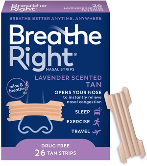Nasal Strips, Extra Strength, Lavender Scent, Tan, 26ct | Opens nose and increases nasal airflow, helps reduce snoring caused by nasal congestion, for use anytime, anywhere, drug-free Nasal Strips, Extra Strength, Lavender Scent, Tan, 26ct | Opens nose and increases nasal airflow, helps reduce snoring caused by nasal congestion, for use anytime, anywhere, drug-free