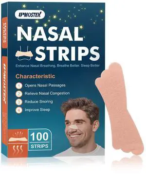 100Pcs Nasal Strips for Snoring, Extra Strength Nose Strips Breathing, Nose Tape for Sports and Sleep, Anti Snoring Strips Help Stop Snoring and Nasal Congestion Relief 100Pcs Nasal Strips for Snoring, Extra Strength Nose Strips Breathing, Nose Tape for Sports and Sleep, Anti Snoring Strips Help Stop Snoring and Nasal Congestion Relief